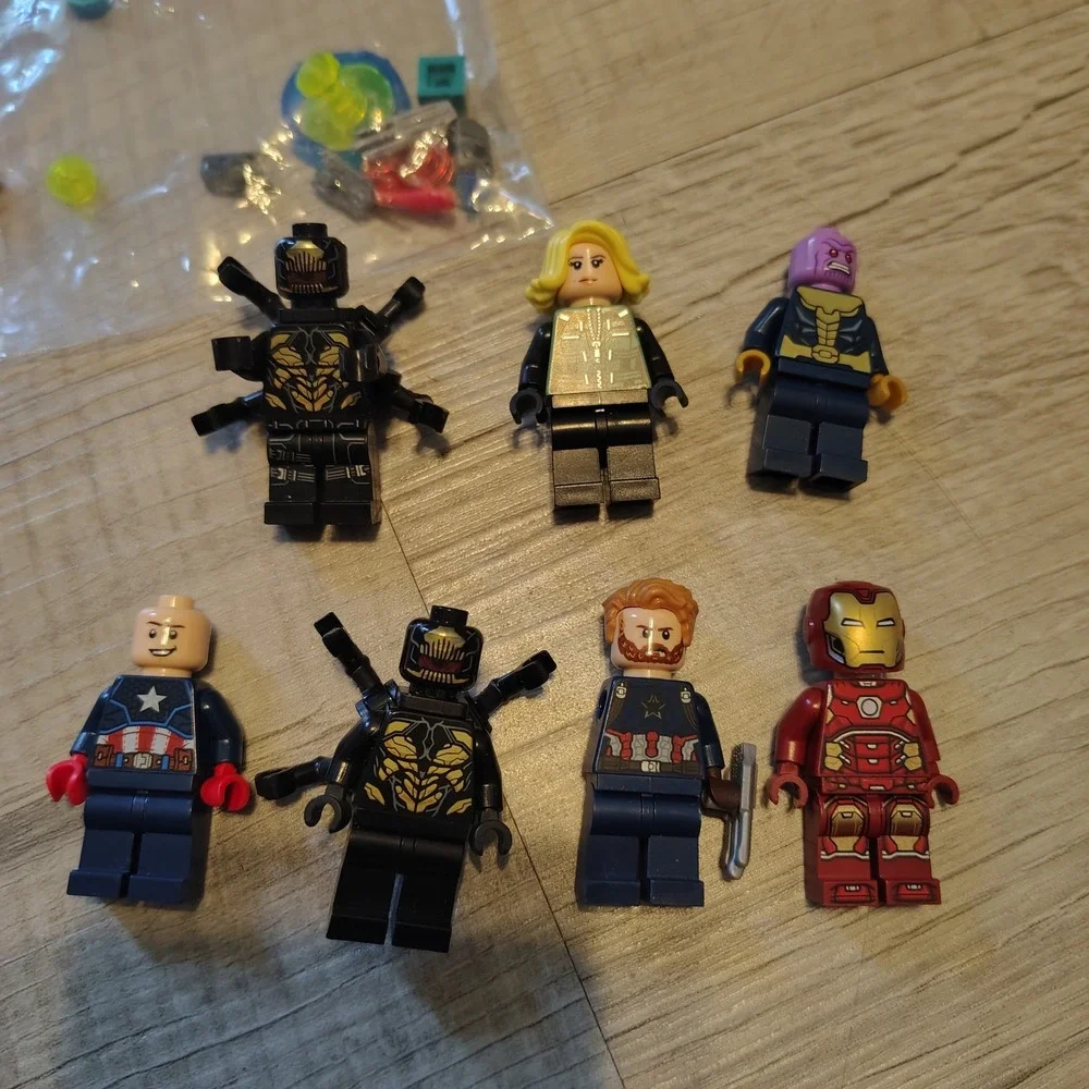 Marvel Avengers Infinity War Minifigure Lot Iron Man Captain America Thanos 7pc